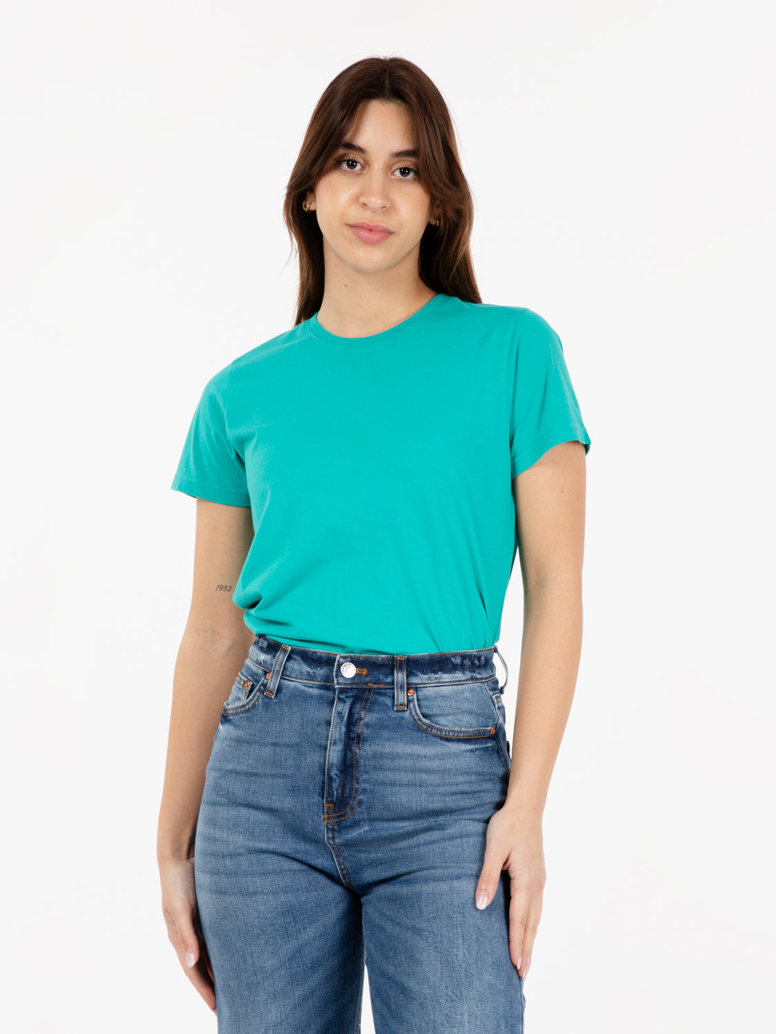 Women light organic tee tropical sea