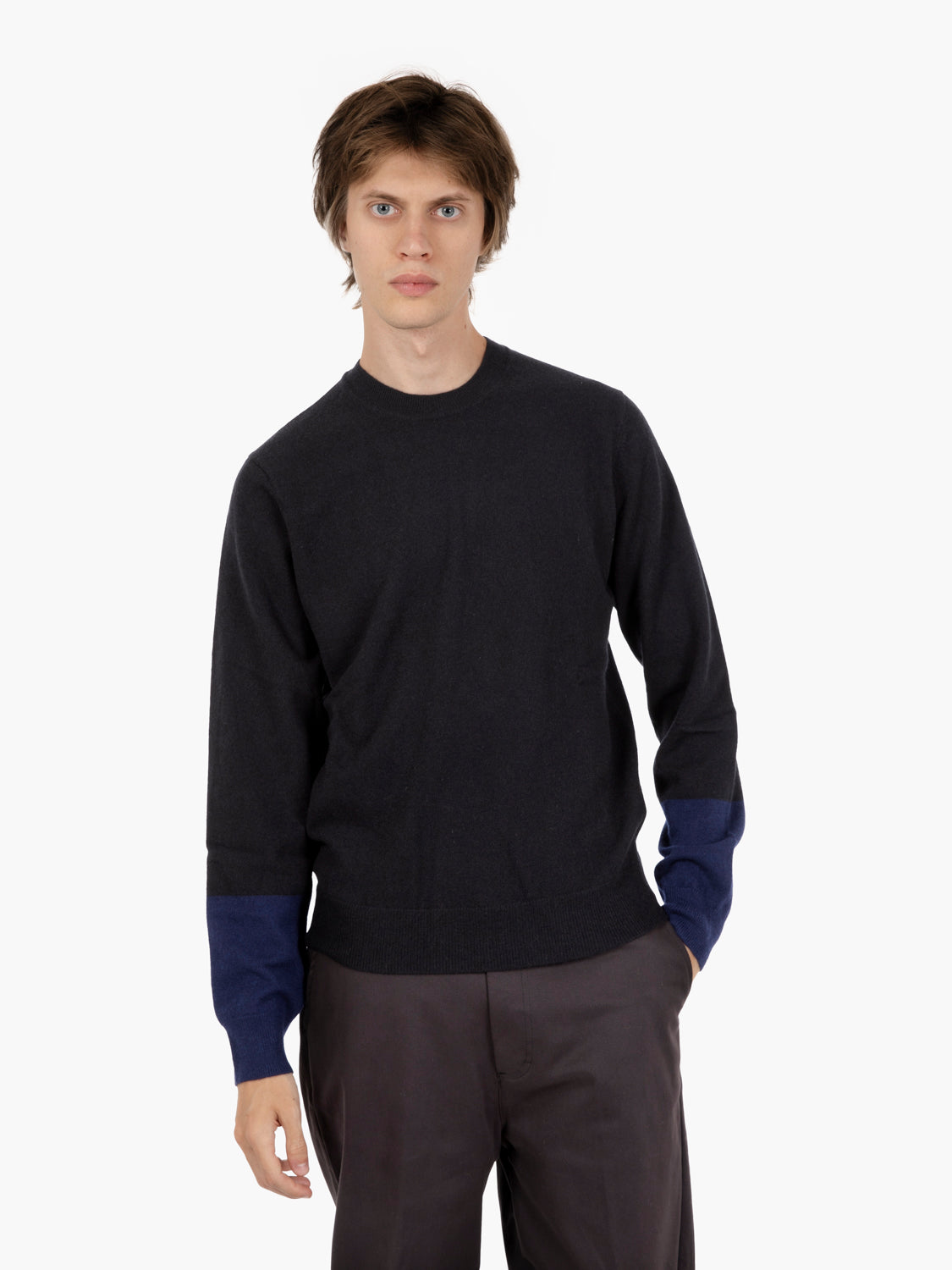Pullover knit black / navy