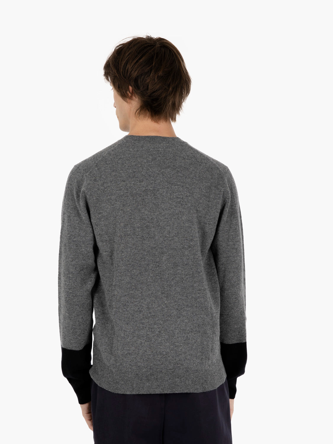 Pullover knit grey / black