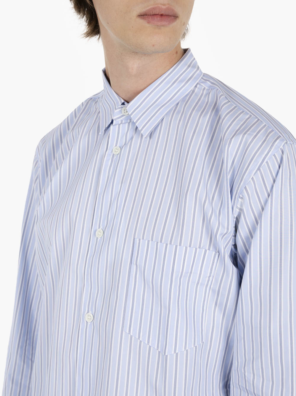 Shirt woven riga azzurro
