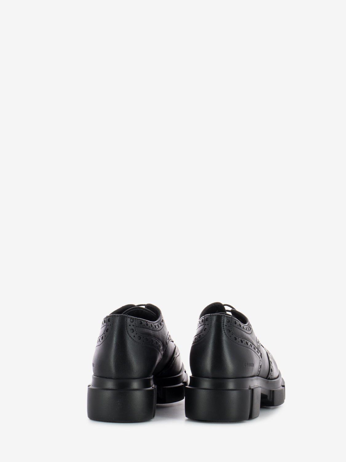 Scarpa a coda di rondine full-brogue nero