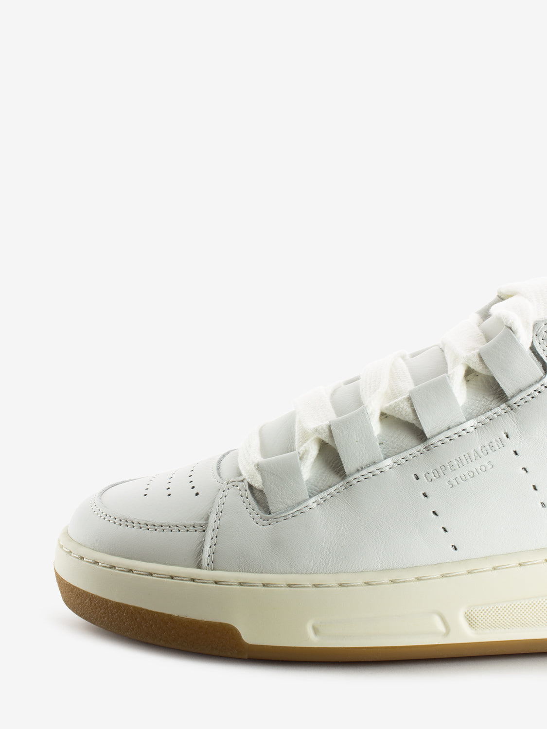 213 soft white calfskin sneakers