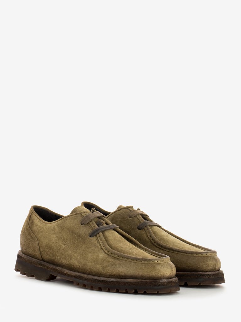 CORVARI - Scarpe ingegnere in camoscio khaki