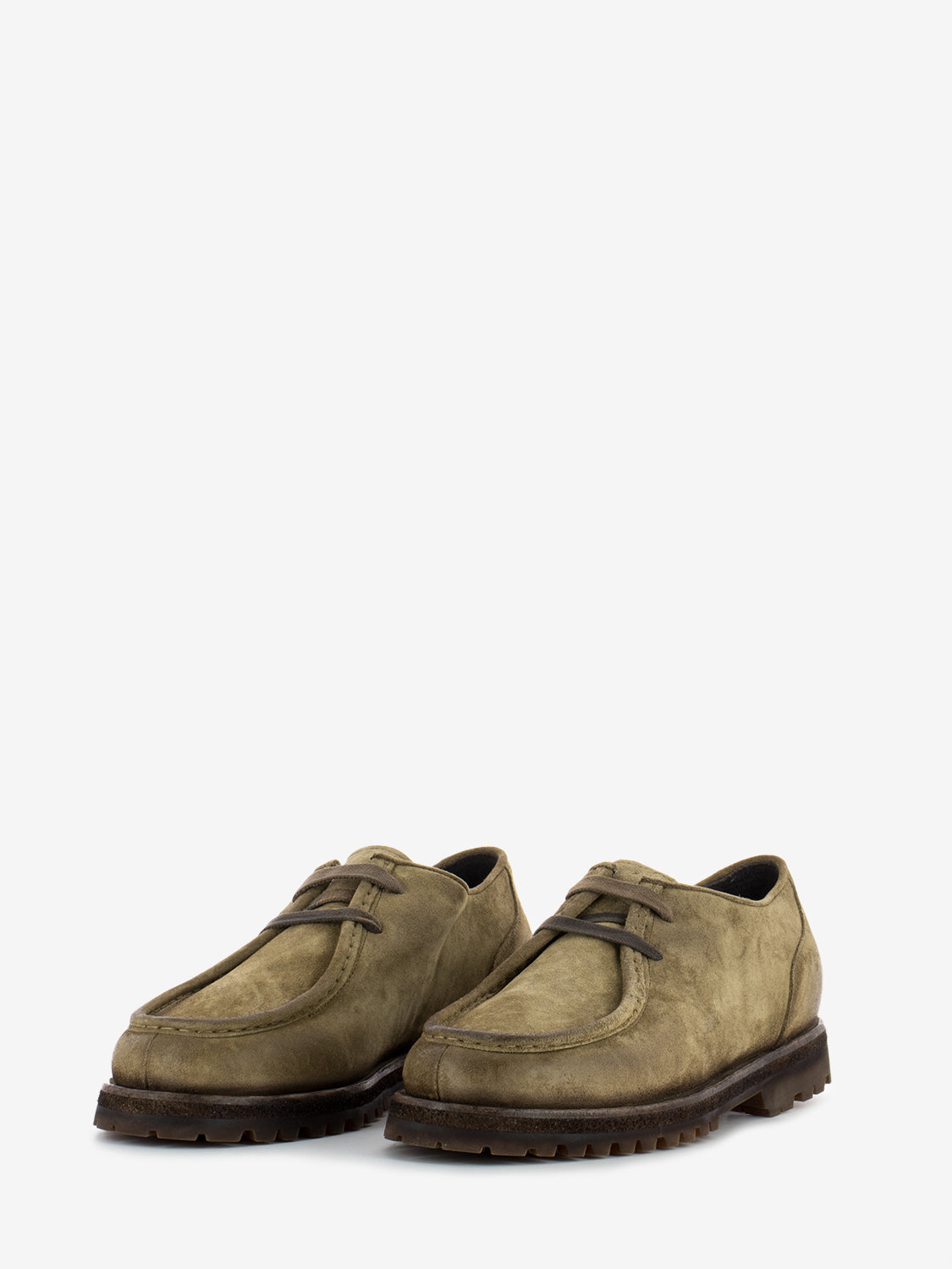 Khaki Suede Engineer Shoes