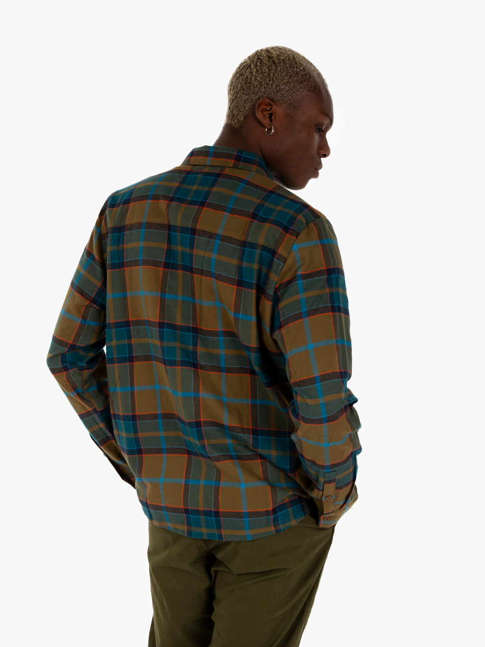 Camicia in flanella Quedo oak / green