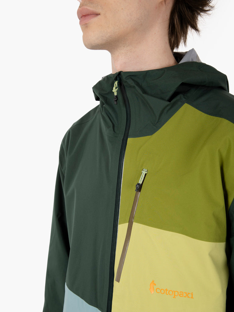 COTOPAXI - Giacca a vento Impermeo 3L Hooded Shell cargo / bluegrass