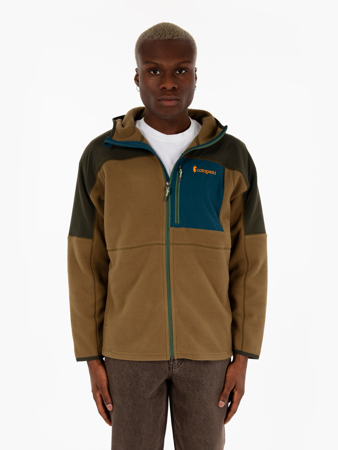 Abrazo full zip woods / live oak fleece jacket