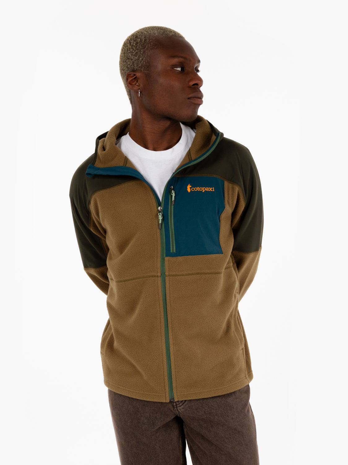 Abrazo full zip woods / live oak fleece jacket