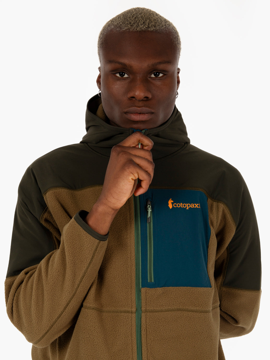 Abrazo full zip woods / live oak fleece jacket