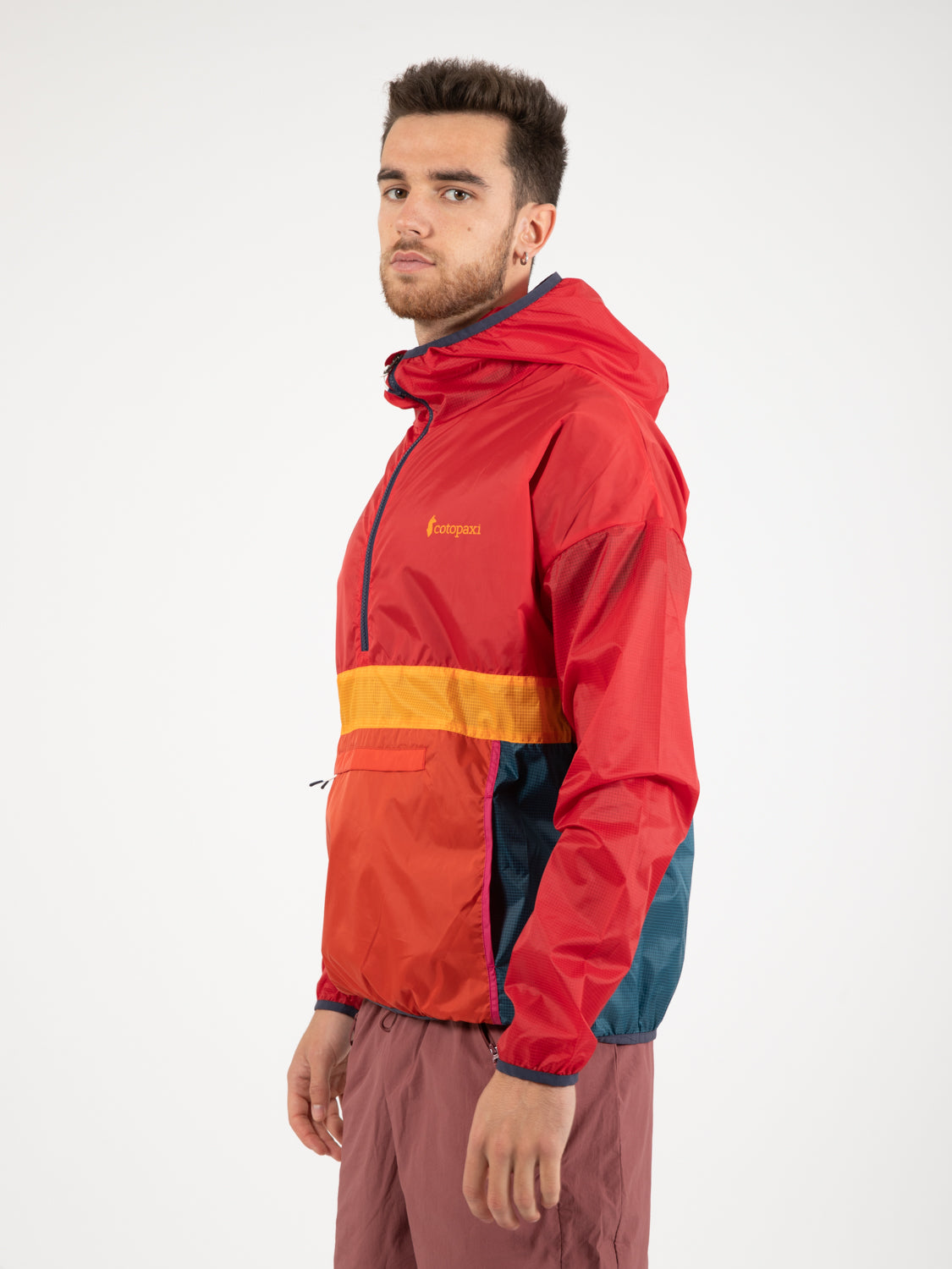 Teca half-zip windbreaker strike out