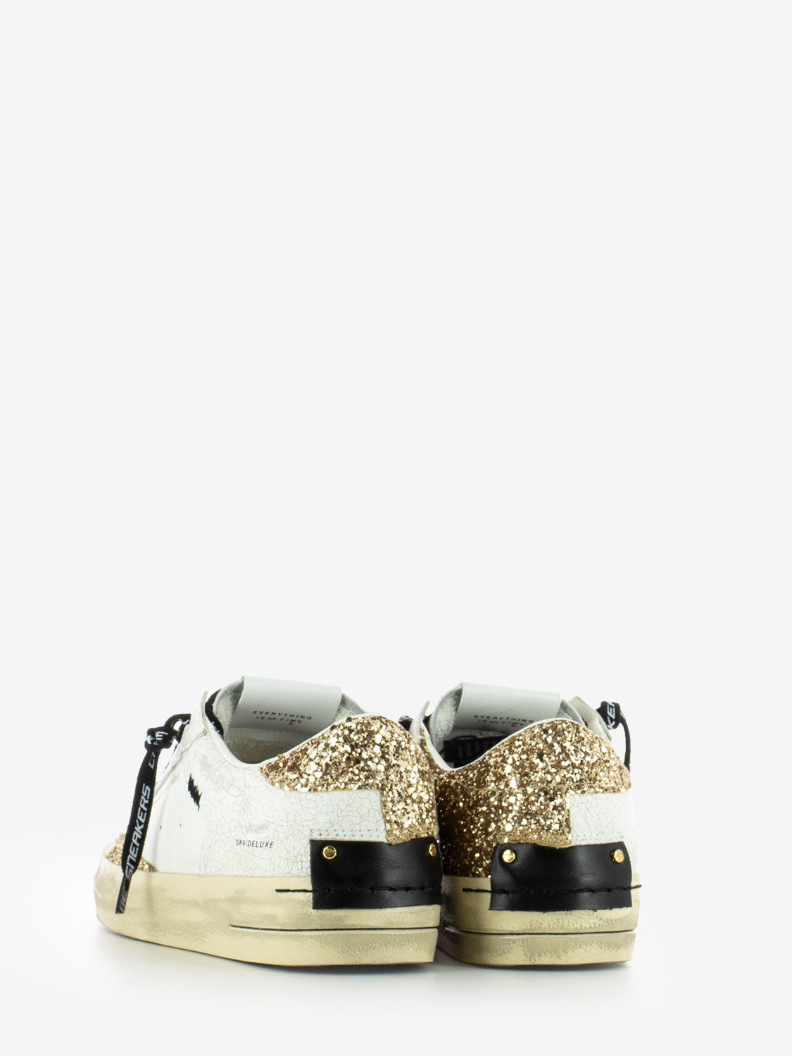 SK8 Deluxe white e glitter