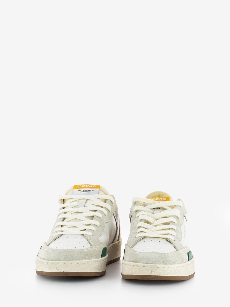 CRIME - Sneakers Chelsea white / green / orange