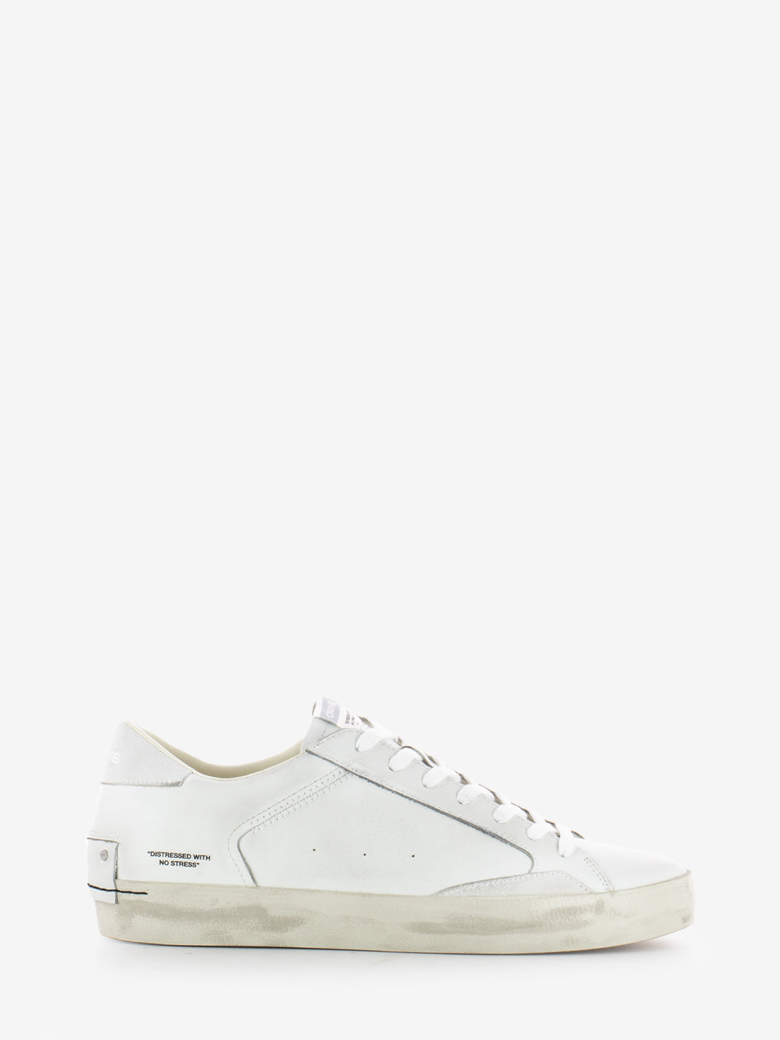 Distressed White Sneakers