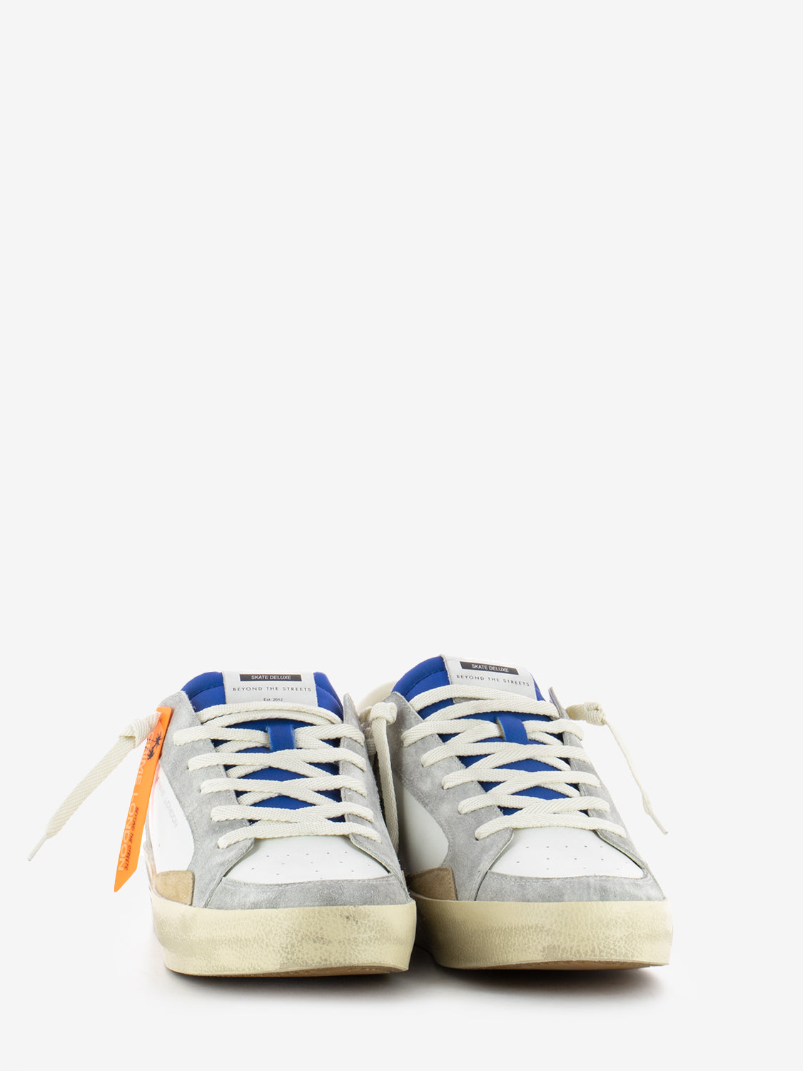 Sk8 Deluxe white / gray / blue sneakers