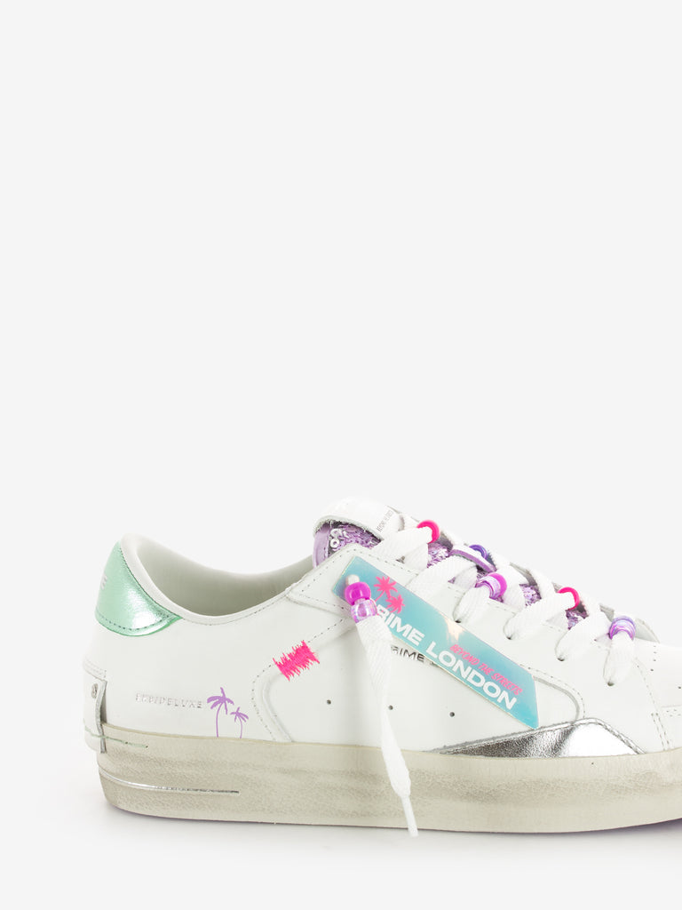CRIME - Sneakers SK8 deluxe white / lilac
