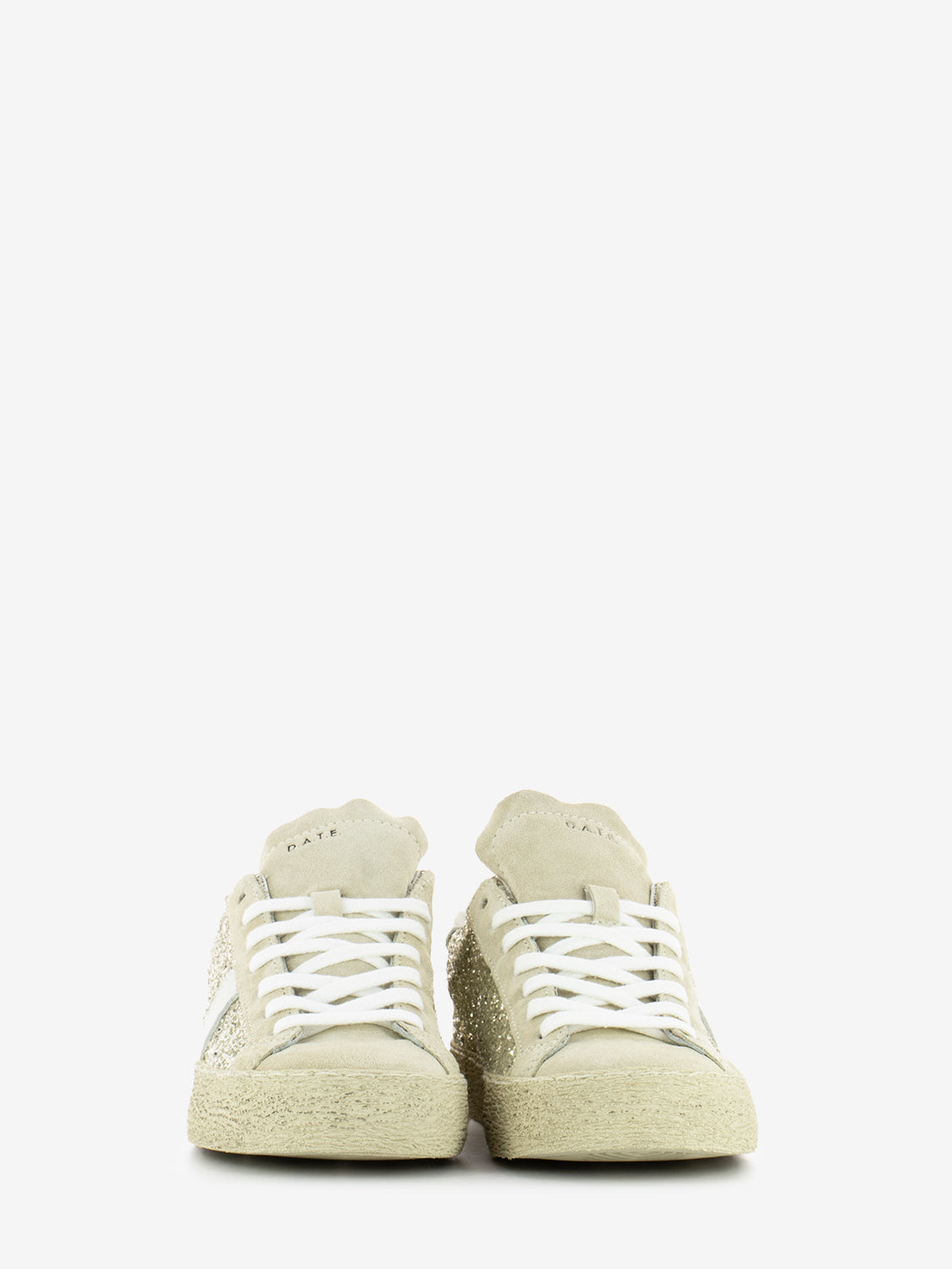 Sneakers Hill low glitter platinum