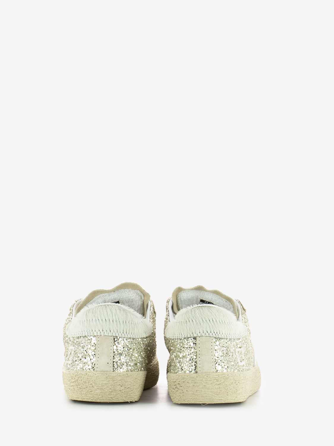 Sneakers Hill low glitter platinum
