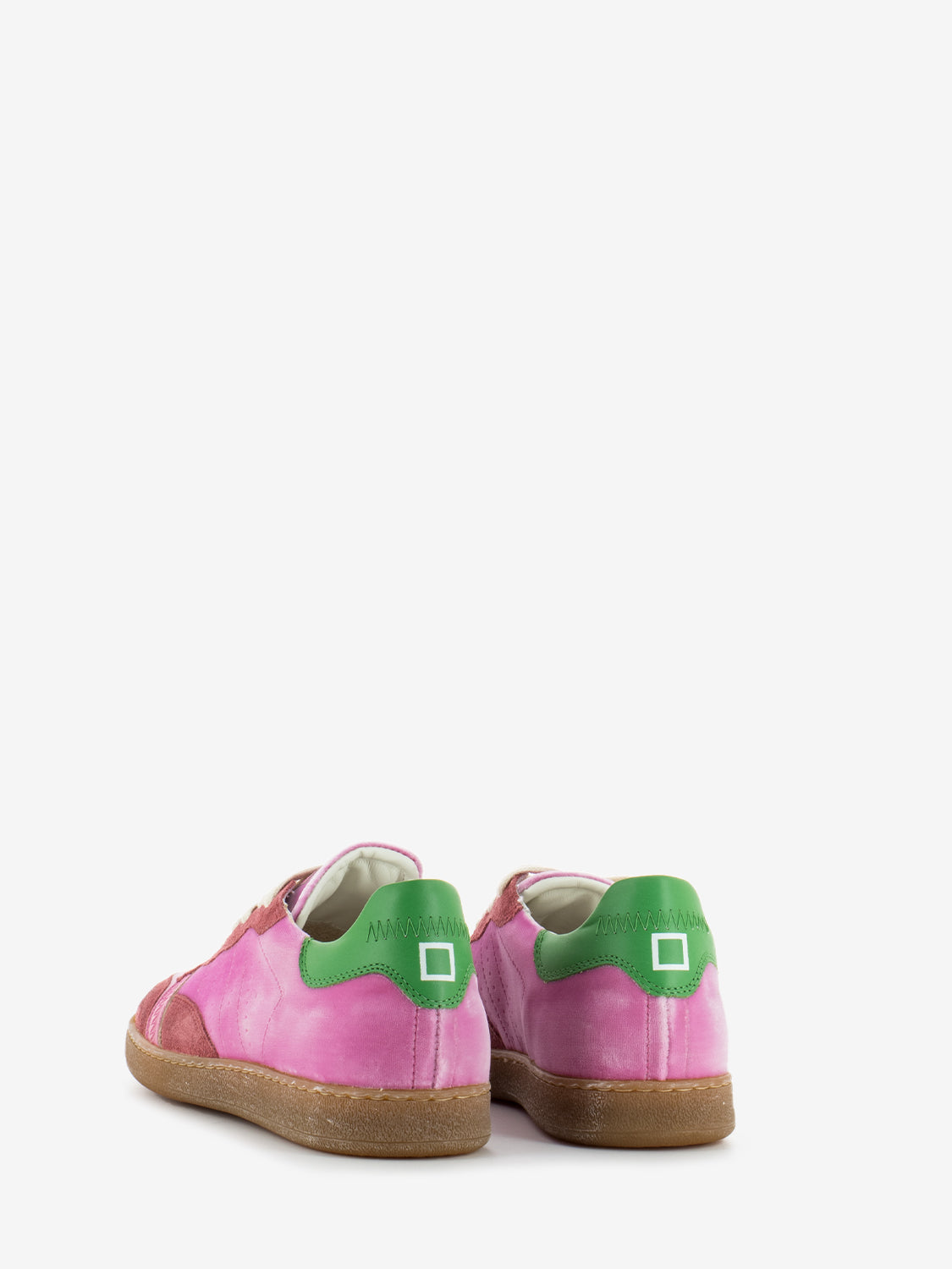 Sneakers Sporty low velvet pink