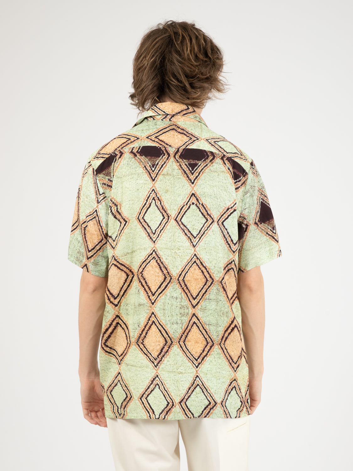 Camicia Jeremy bowling light green / pink