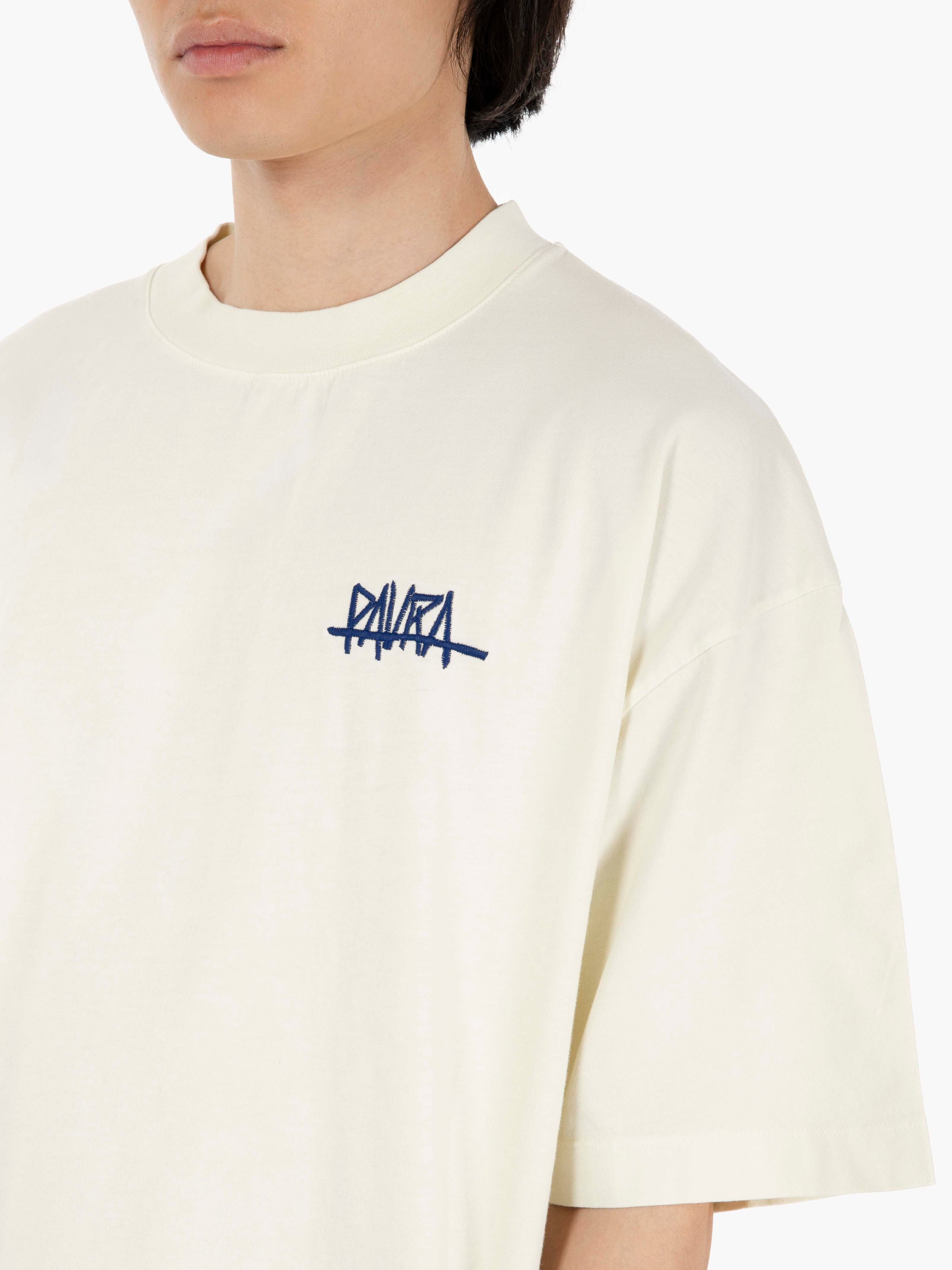 Costa oversized t-shirt tag lettering off white