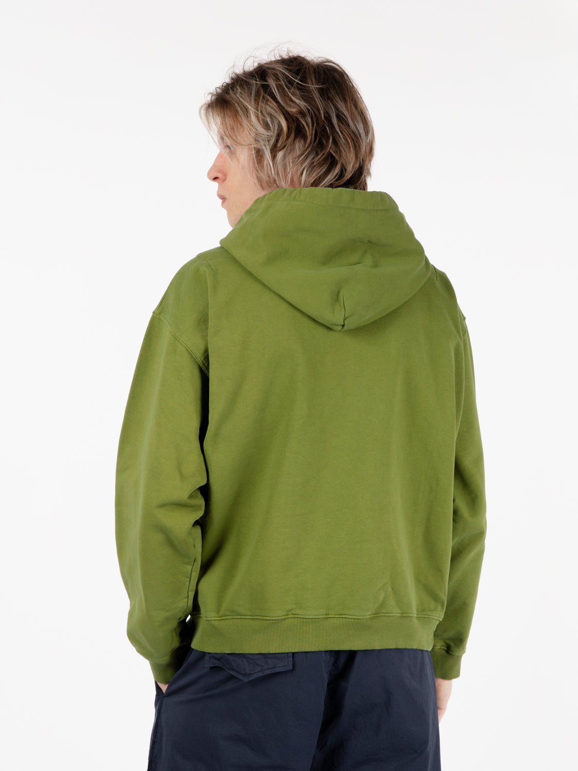 Felpa con cappuccio verde