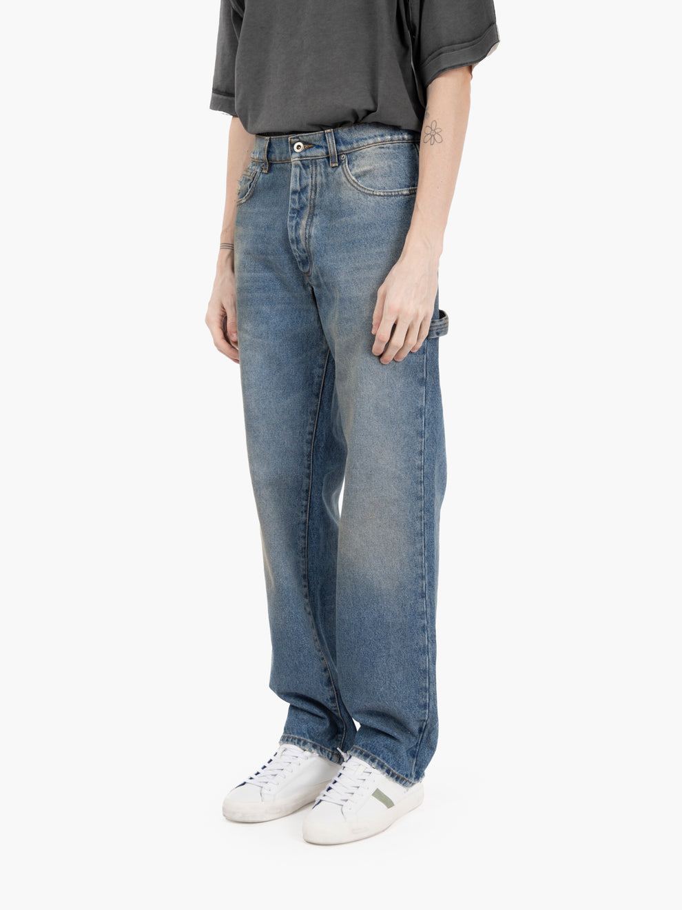 Jeans Vesta single knee work light blue