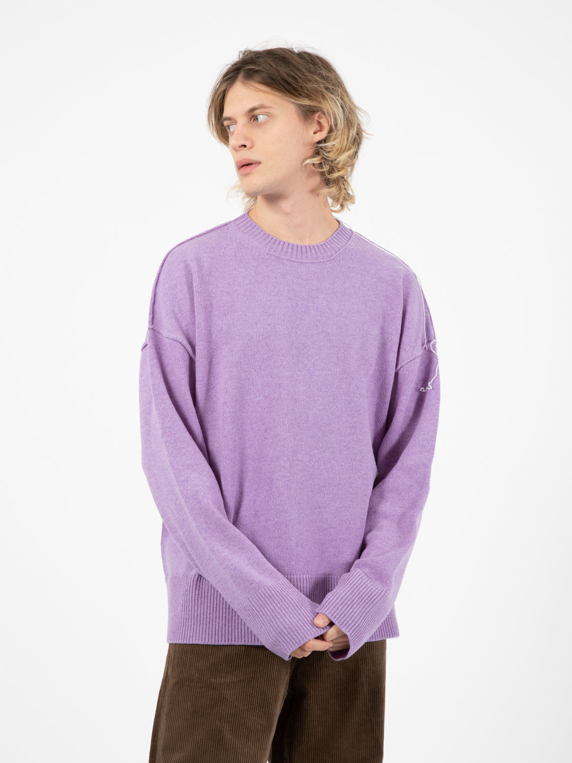 Maglione Riccione Crewnec Lilac