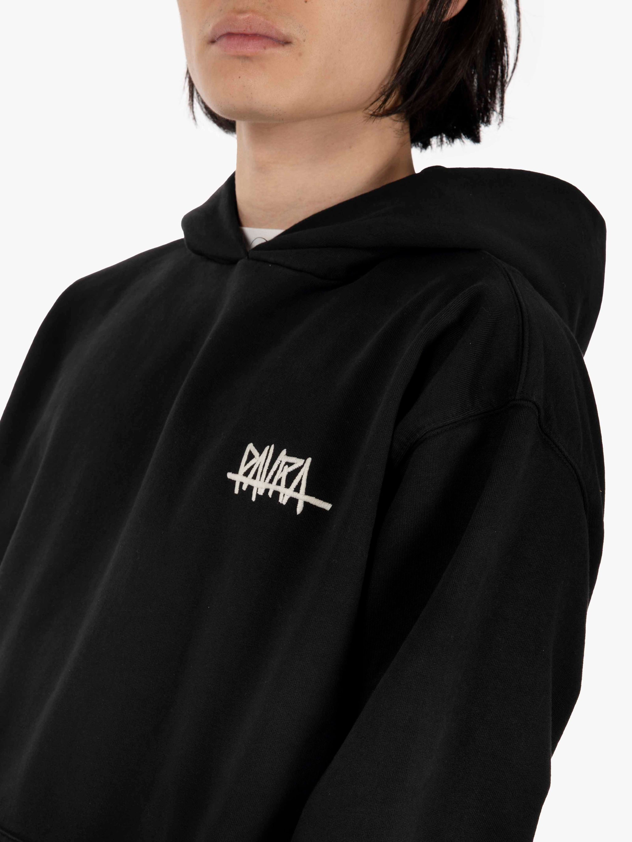 Santi hoodie tag lettering black