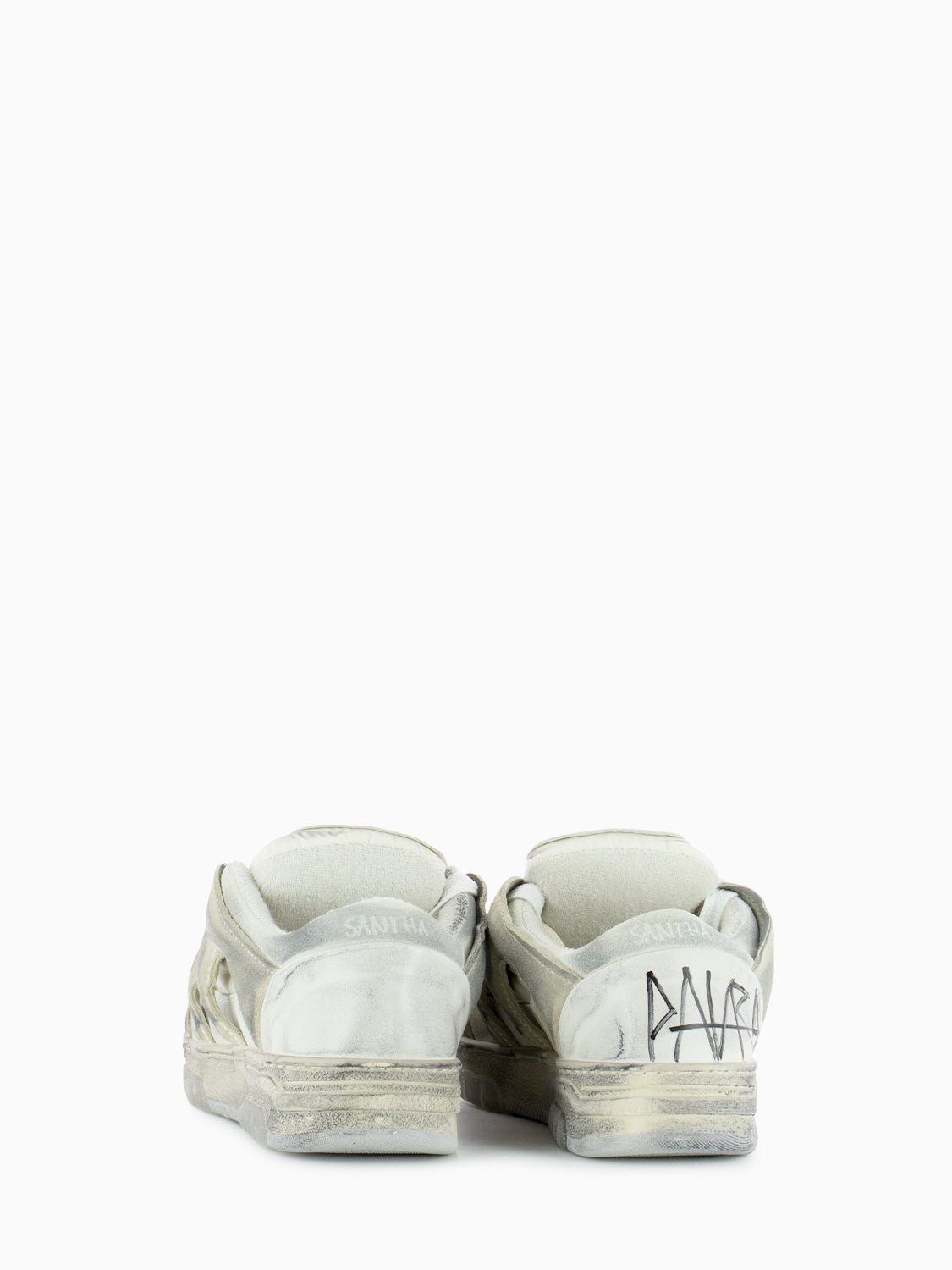 Santha Model 1 Cream/Off White Destroyed Sneaker
