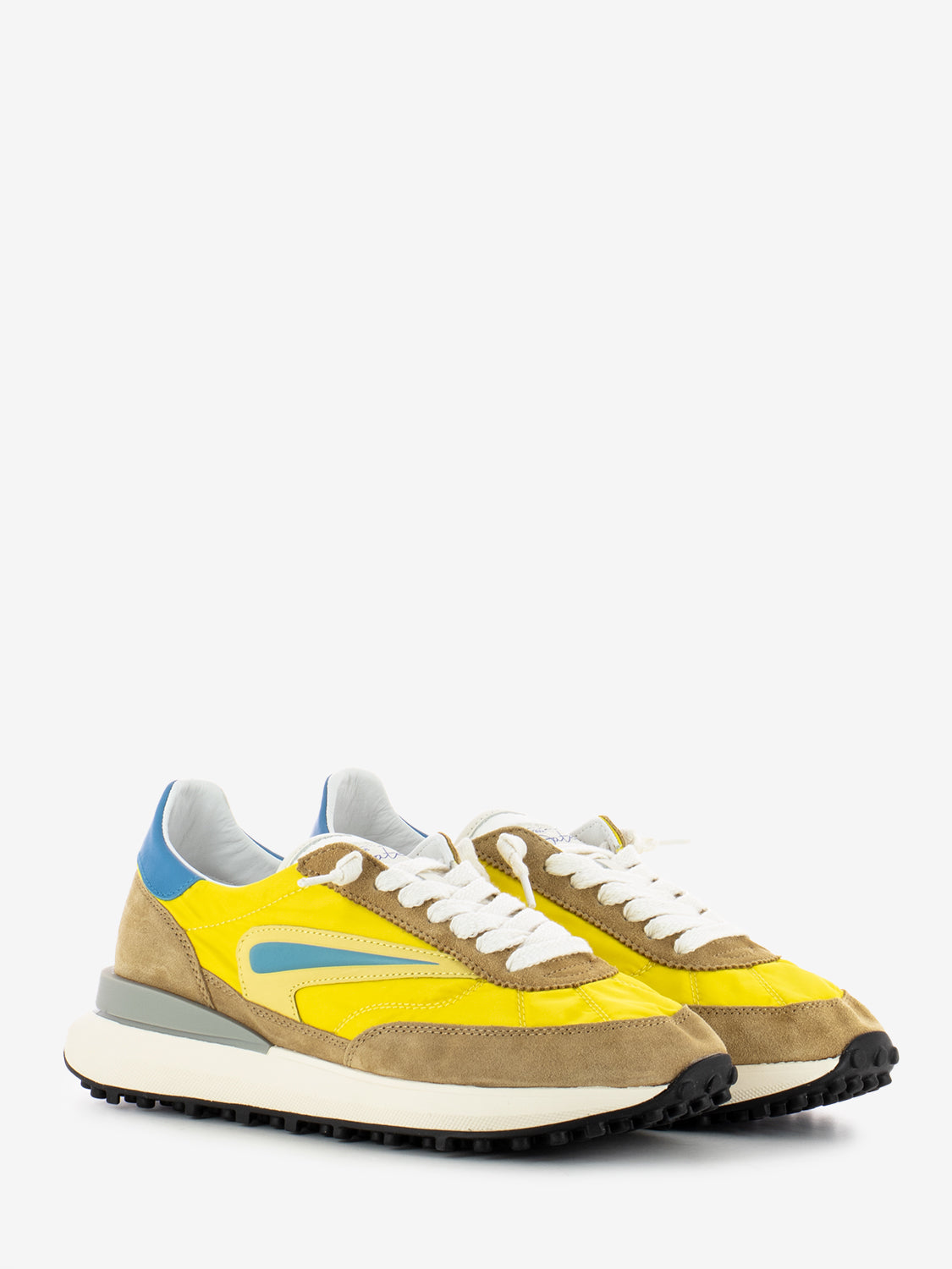 Athleta nylon mustard sneakers