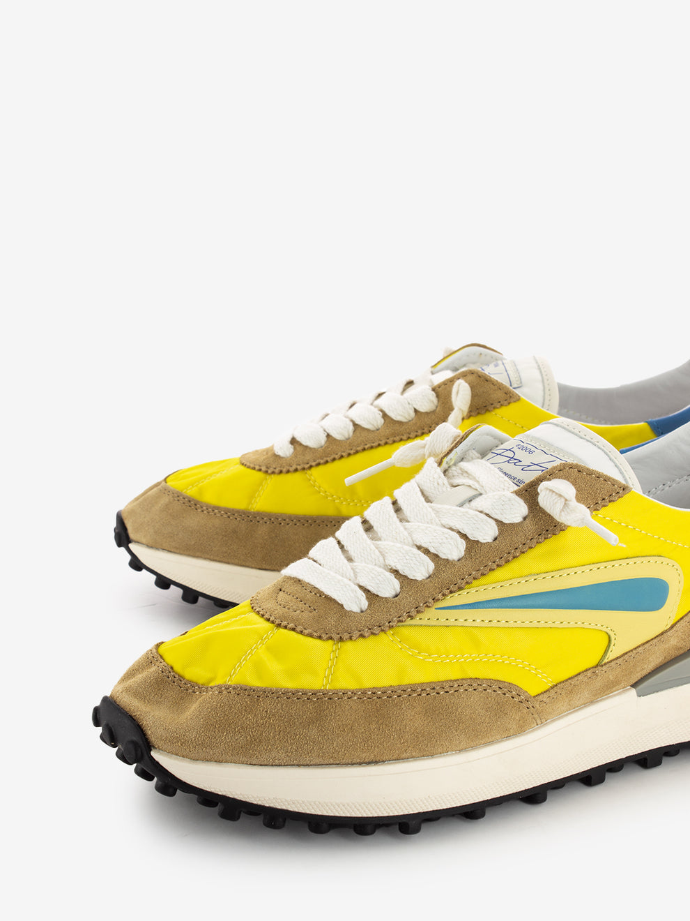 Athleta nylon mustard sneakers