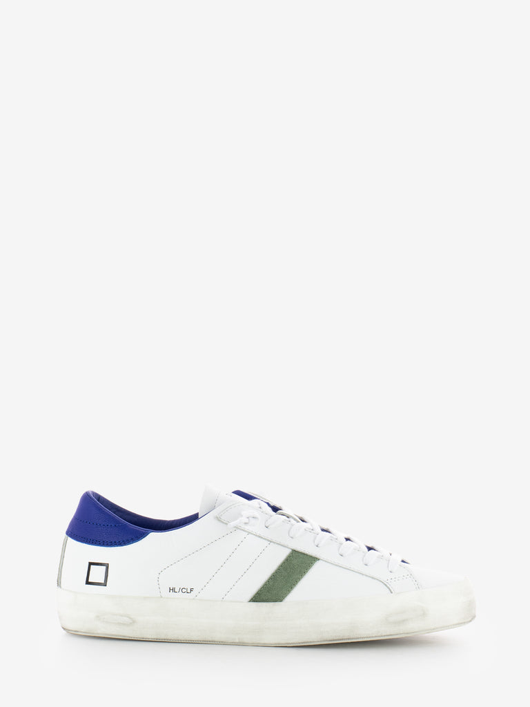 D.A.T.E. - Sneakers Hill Low Calf white / bluette