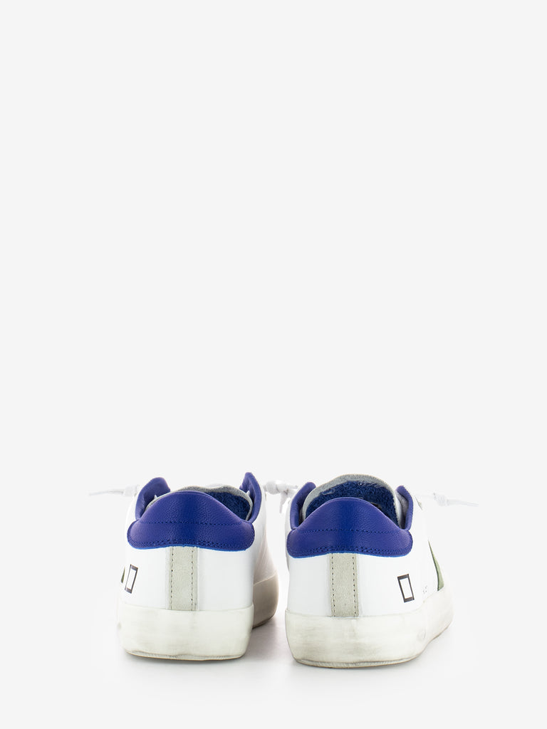 D.A.T.E. - Sneakers Hill Low Calf white / bluette