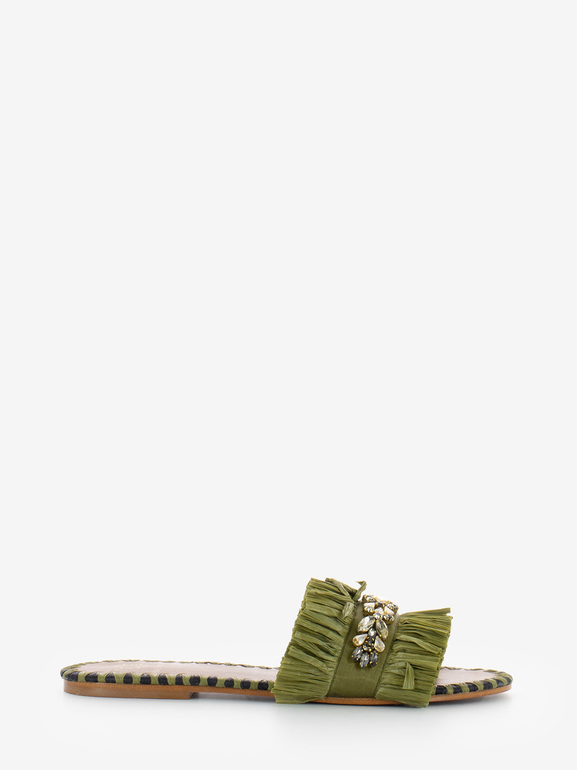 Semira slippers military green