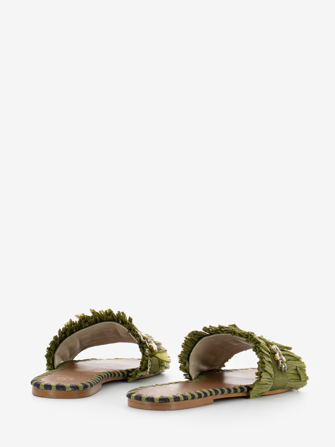 Semira slippers military green