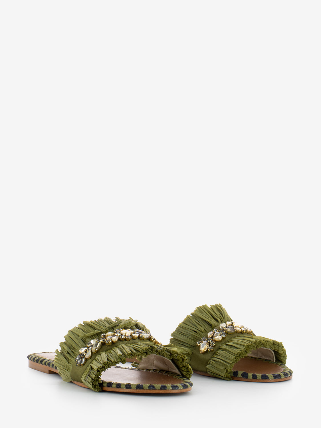 Semira slippers military green