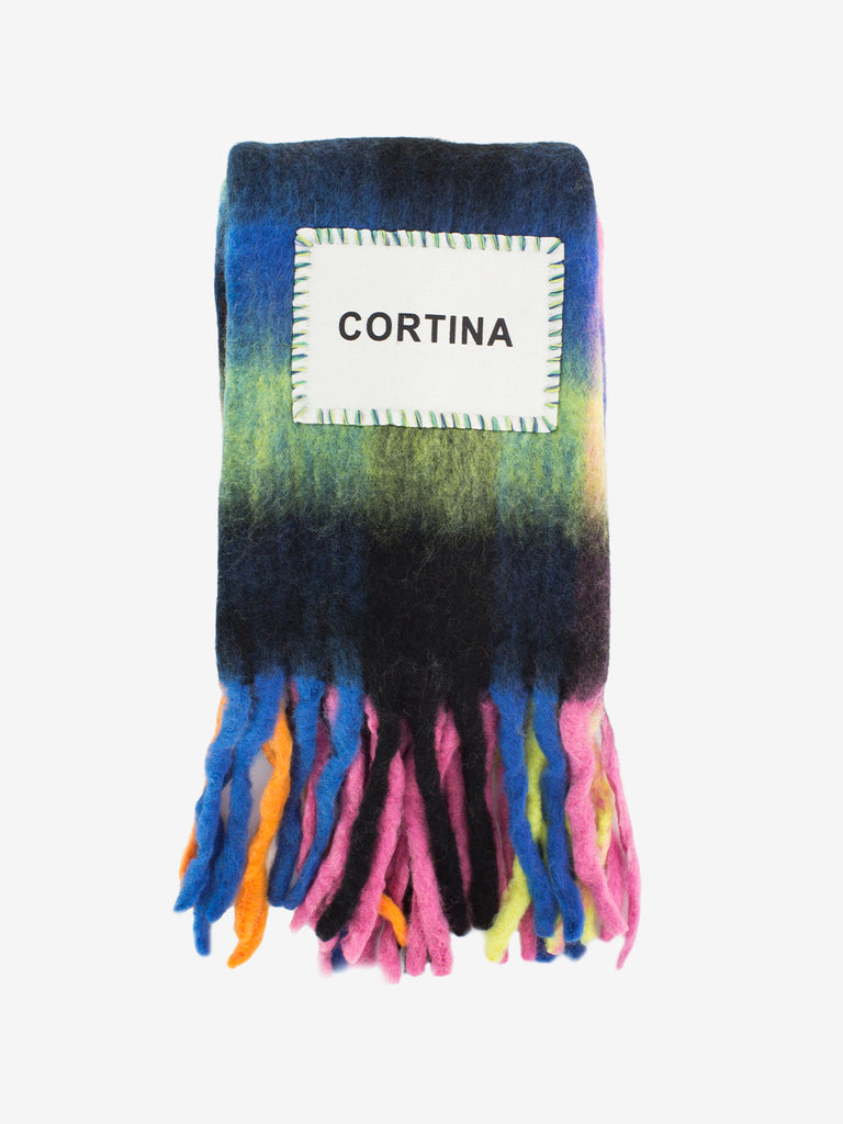 DE SIENA - Sciarpa Cortina in lana multicolor