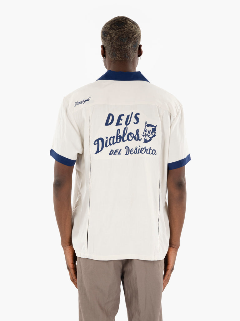 DEUS - Diablo Bowling Shirt Dirty White