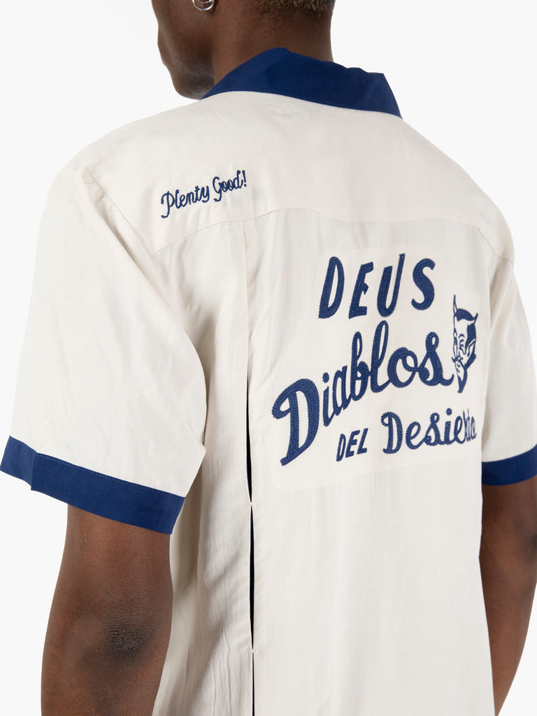 DEUS - Diablo Bowling Shirt Dirty White