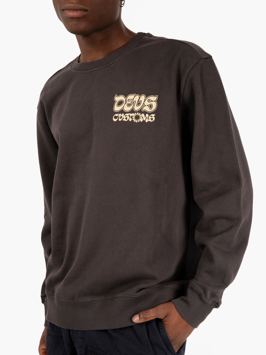 Rinse wash crew anthracite sweatshirt
