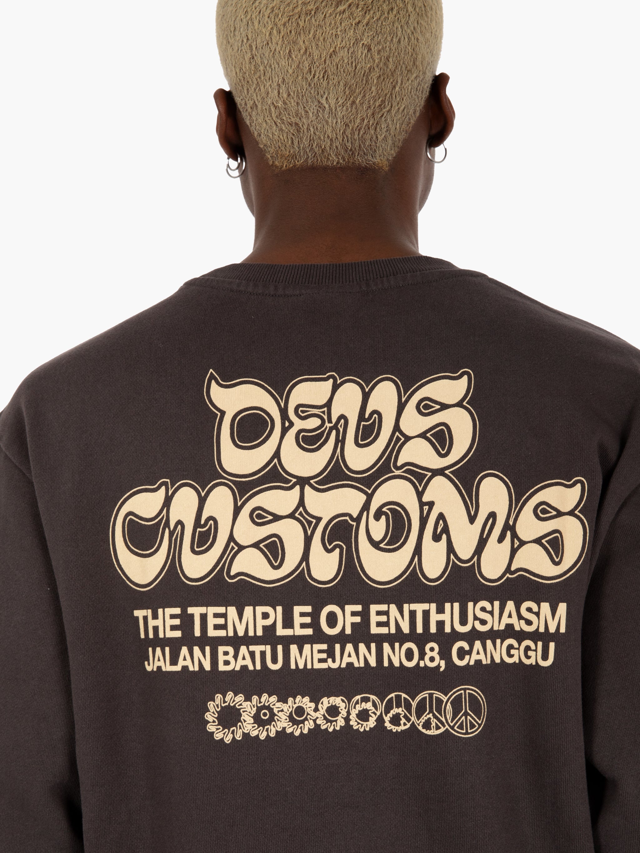 Rinse wash crew anthracite sweatshirt
