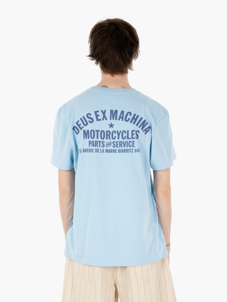 DEUS - T-shirt Biarritz address sky blue