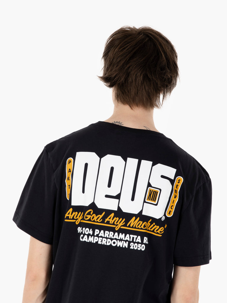DEUS - T-shirt Outage vintage black