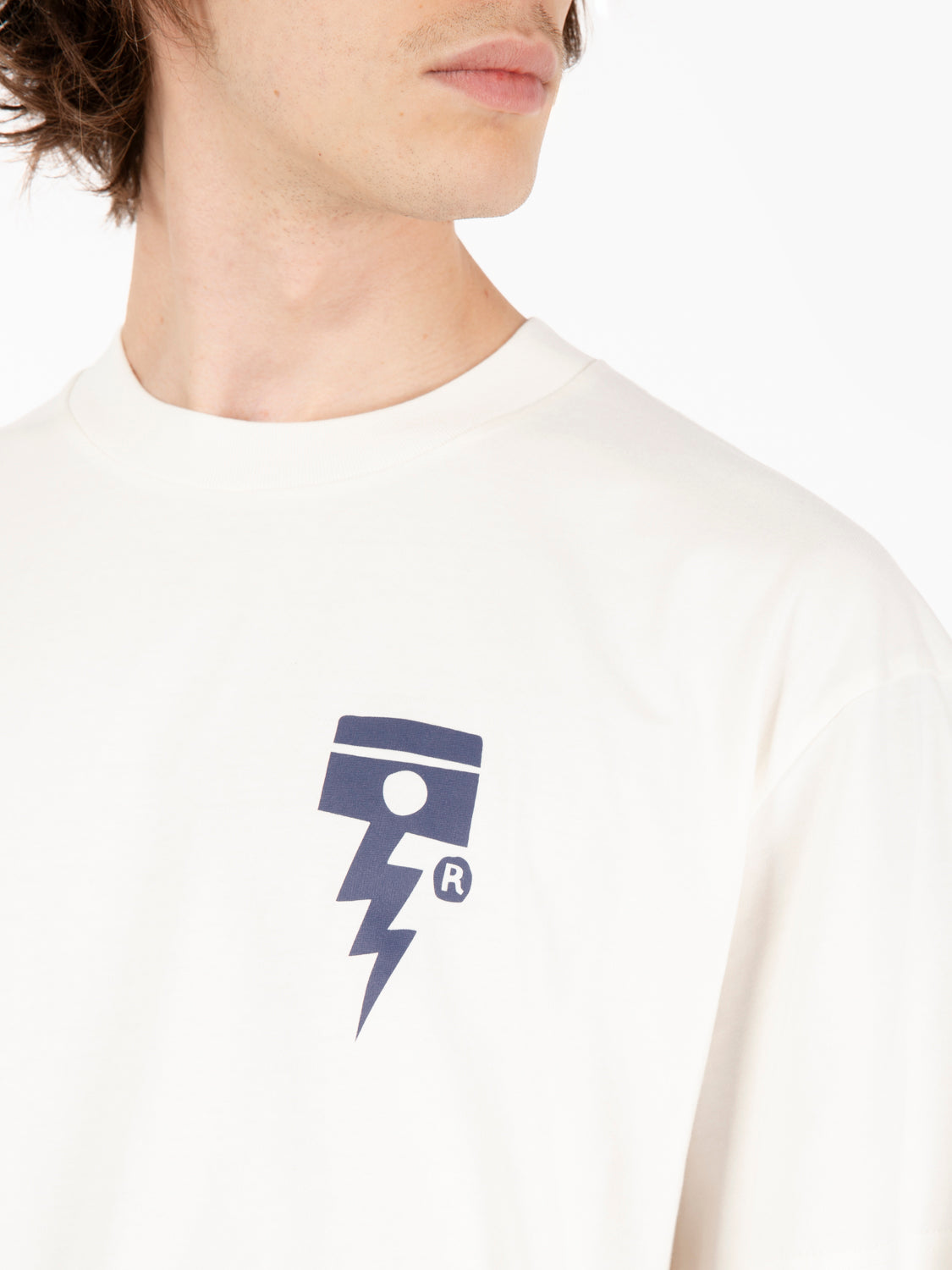 T-shirt Pisstin vintage white