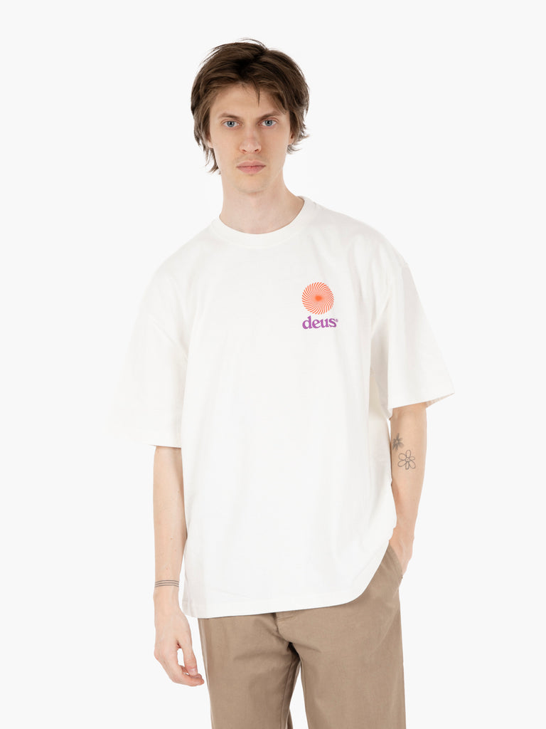 DEUS - T-shirt Strata vintage white