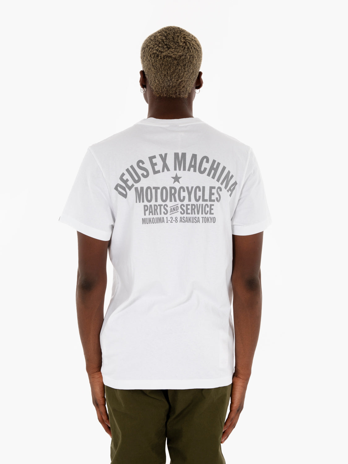 Tokyo address white t-shirt