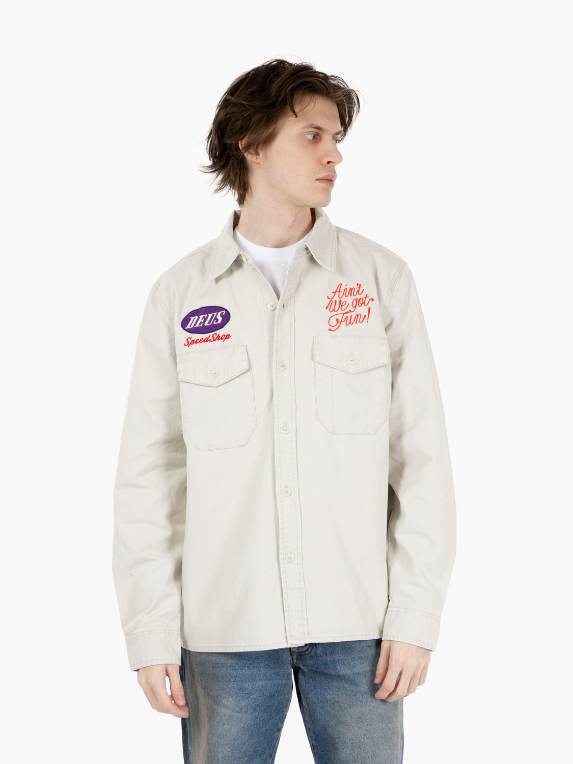 Tin lizzie shirt dirty white