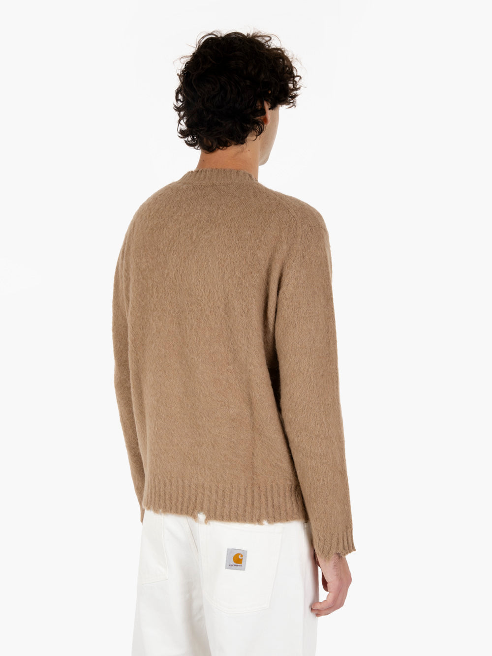 Crewneck brushed taupe
