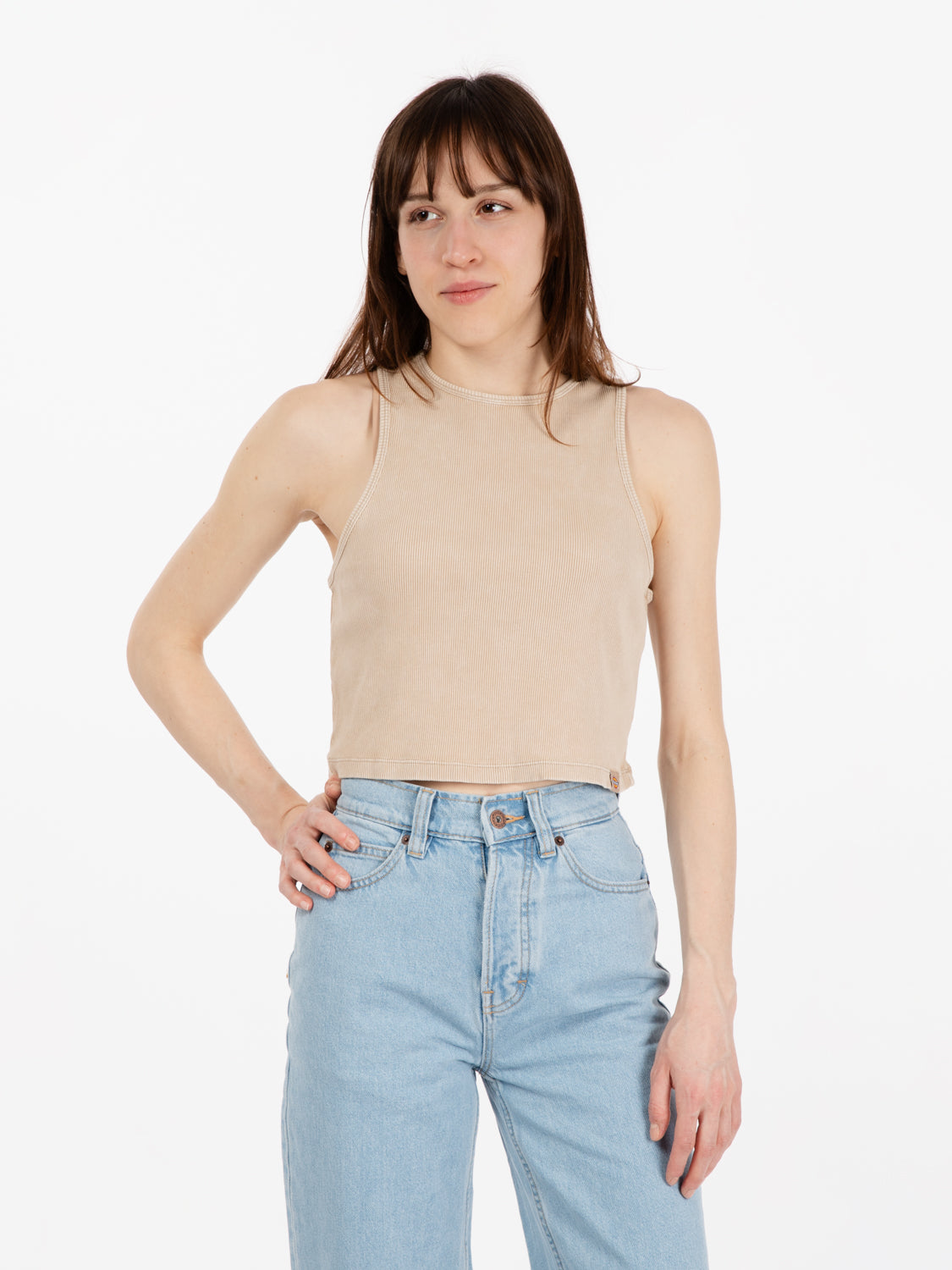 Newington vest beige tank top