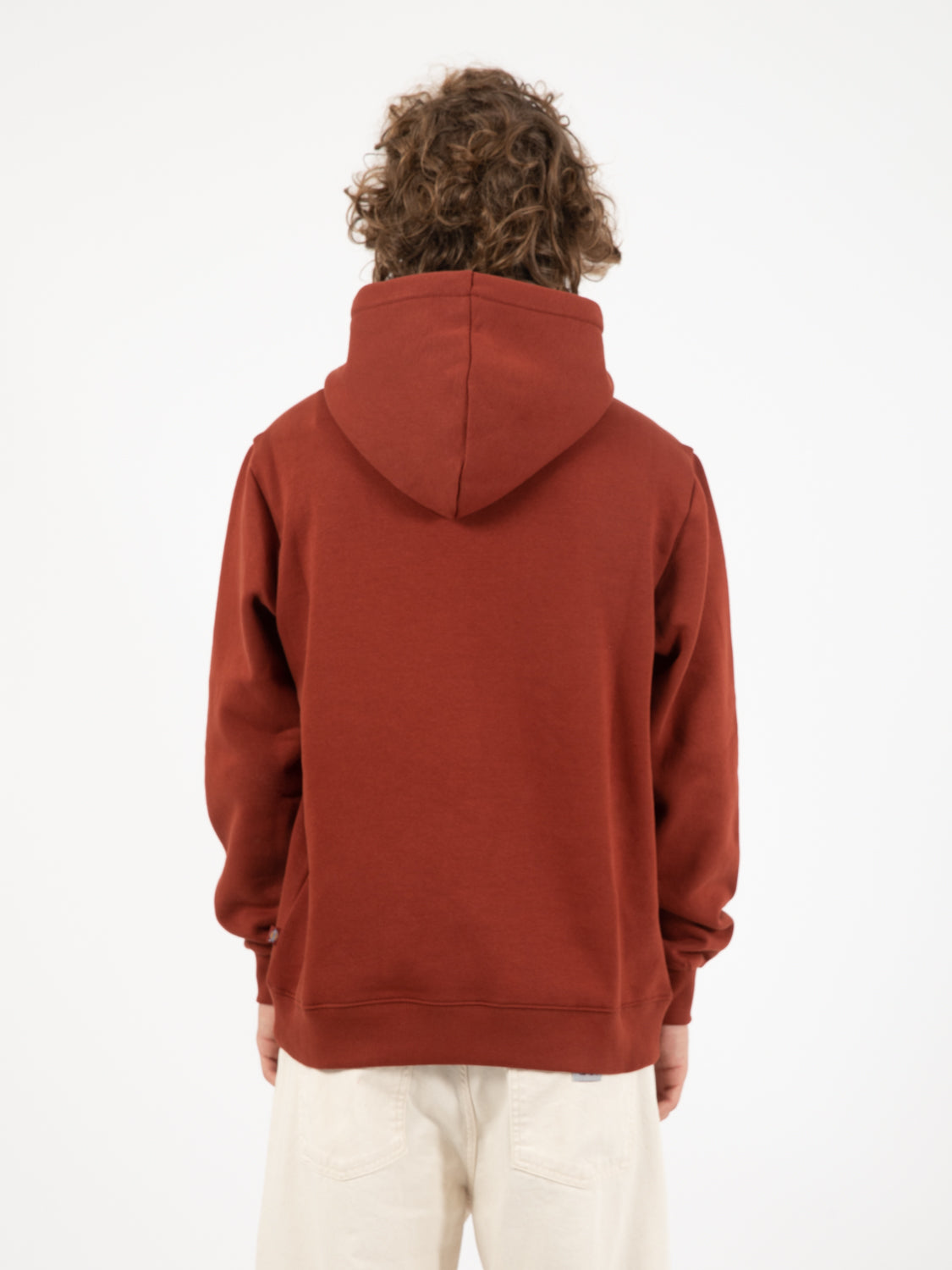 Felpa Icon logo hoodie fired brick
